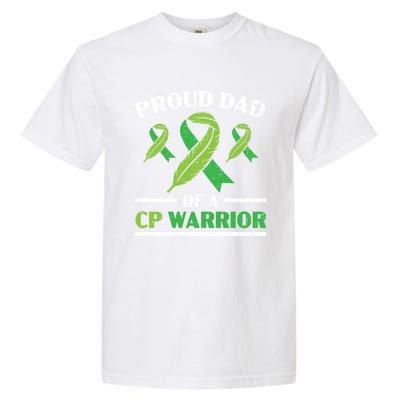 Proud Dad Of A Cp Warrior Cerebral Palsy Fathers Day Gift Garment-Dyed Heavyweight T-Shirt