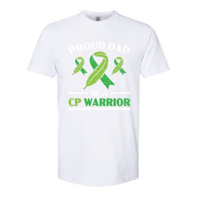 Proud Dad Of A Cp Warrior Cerebral Palsy Fathers Day Gift Softstyle CVC T-Shirt