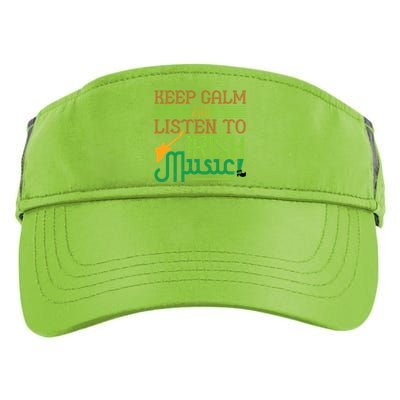 Patrick's Day Outfit Gift Stay Calm And Listen To Irish Music Gift Adult Drive Performance Visor