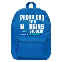 Proud Dad Of A Nursing Student Fathers Day Fatherhood Gift 16 in Basic Backpack