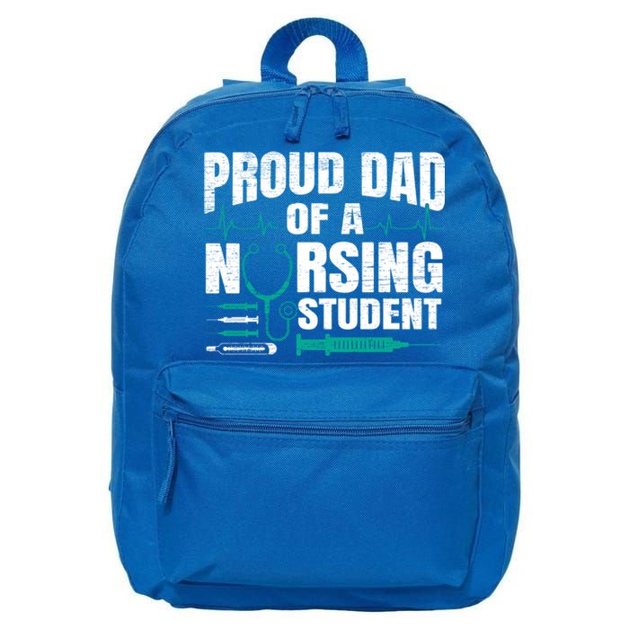 Proud Dad Of A Nursing Student Fathers Day Fatherhood Gift 16 in Basic Backpack