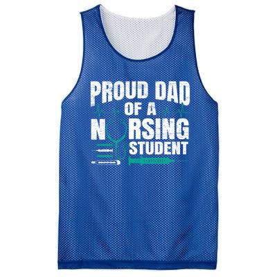 Proud Dad Of A Nursing Student Fathers Day Fatherhood Gift Mesh Reversible Basketball Jersey Tank