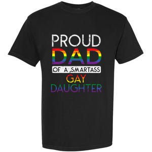 Proud Dad Of A Gay Daughter Straight Ally Lgbtq Pride Month Garment-Dyed Heavyweight T-Shirt