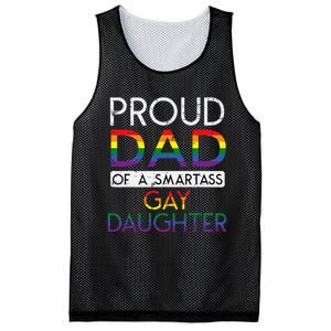 Proud Dad Of A Gay Daughter Straight Ally Lgbtq Pride Month Mesh Reversible Basketball Jersey Tank