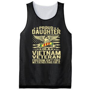 Proud Daughter Of Vietnam Veteran Us Flag Military Family Mesh Reversible Basketball Jersey Tank