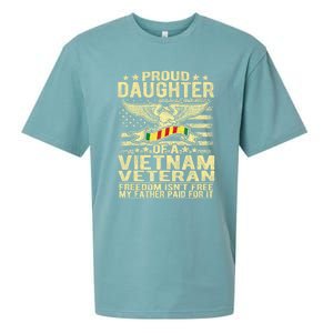 Proud Daughter Of Vietnam Veteran Us Flag Military Family Sueded Cloud Jersey T-Shirt