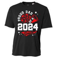 Proud Dad Of A 2024 Senior Cheer Dad Graduation Party Cooling Performance Crew T-Shirt