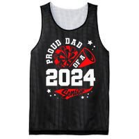 Proud Dad Of A 2024 Senior Cheer Dad Graduation Party Mesh Reversible Basketball Jersey Tank