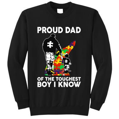 Proud Dad Of The Toughest I Know Autism Awareness Sweatshirt