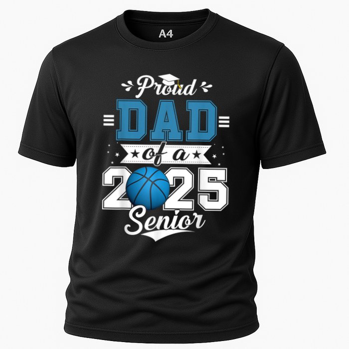 Proud Dad Of A 2025 Senior Graduate Basketball Theme Cooling Performance Crew T-Shirt
