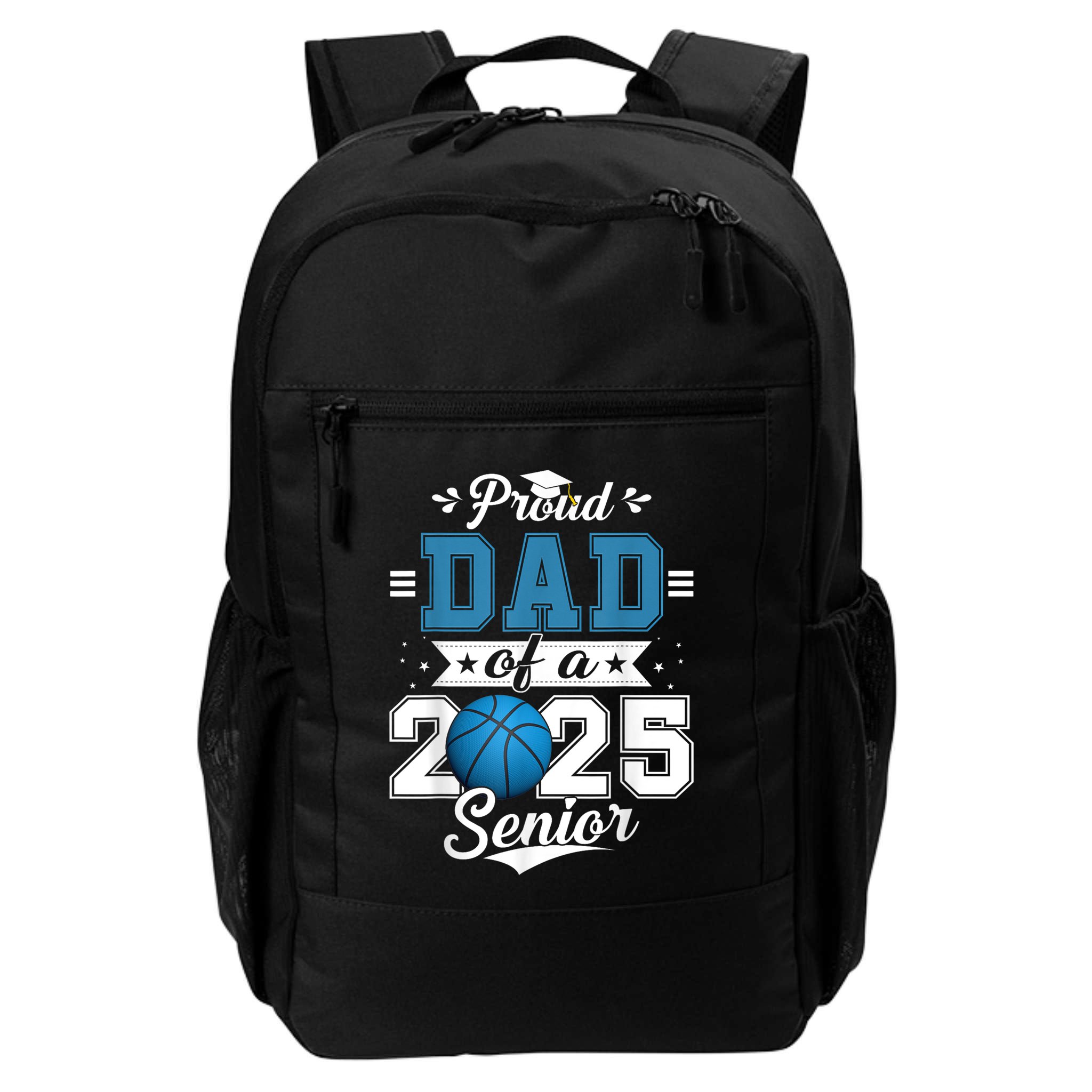 Proud Dad Of A 2025 Senior Graduate Basketball Theme Backpack