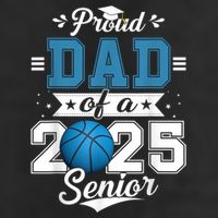 Proud Dad Of A 2025 Senior Graduate Basketball Theme Adult Drive Performance Visor