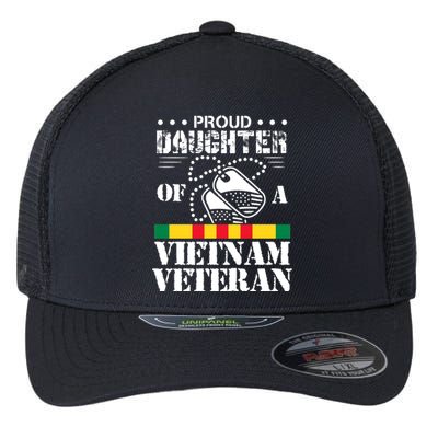 Proud Daughter Of A Vietnam Veteran Flexfit Unipanel Trucker Cap