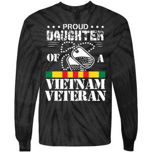 Proud Daughter Of A Vietnam Veteran Tie-Dye Long Sleeve Shirt