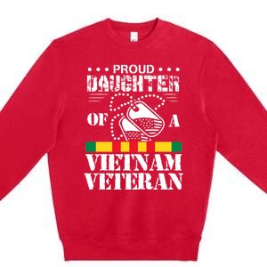 Proud Daughter Of A Vietnam Veteran Premium Crewneck Sweatshirt