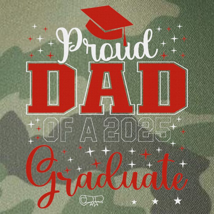 Proud Dad Of A Class Of 2025 Graduate For Graduation Legacy Tie Dye Trucker Hat