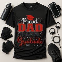 Proud Dad Of A Class Of 2025 Graduate For Graduation Performance Shirt