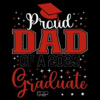 Proud Dad Of A Class Of 2025 Graduate For Graduation Drawstring Bag