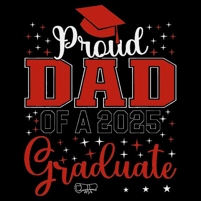 Proud Dad Of A Class Of 2025 Graduate For Graduation Drawstring Bag