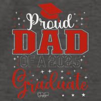 Proud Dad Of A Class Of 2025 Graduate For Graduation Vector Backpack