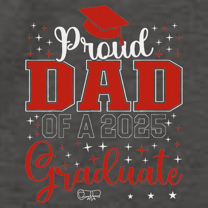 Proud Dad Of A Class Of 2025 Graduate For Graduation Vector Backpack