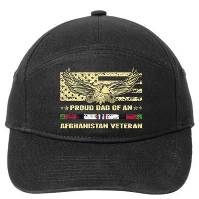 Proud Dad Of An Afghanistan Veteran Military Vets Father Gift 7-Panel Snapback Hat