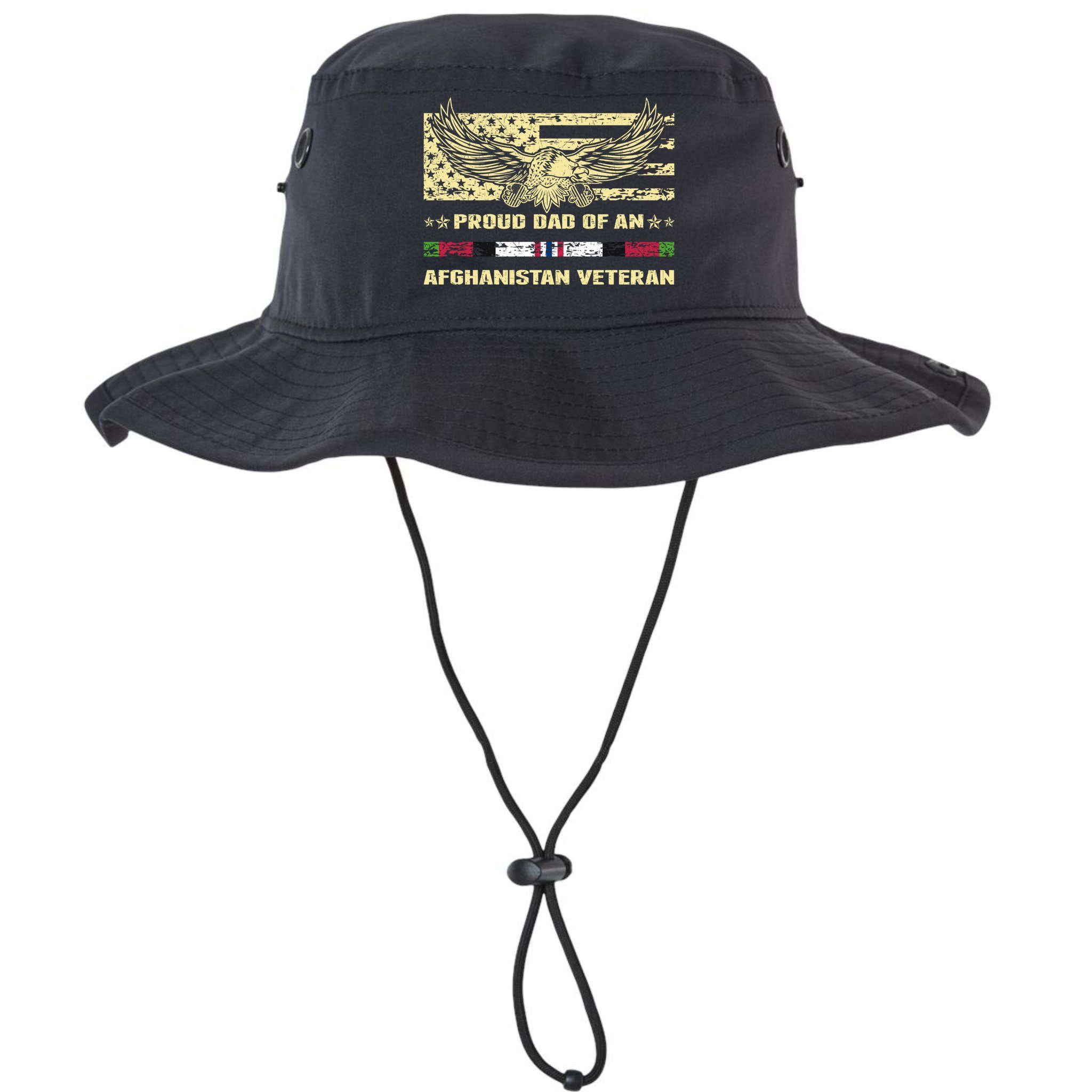 Proud Dad Of An Afghanistan Veteran Military Vets Father Gift Bucket Hat
