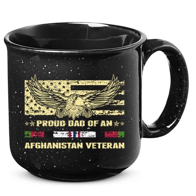 Proud Dad Of An Afghanistan Veteran Military Vets Father Gift 15oz Campfire Ceramic Mug