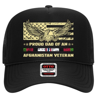 Proud Dad Of An Afghanistan Veteran Military Vets Father Gift Trucker Hat