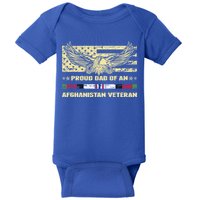 Proud Dad Of An Afghanistan Veteran Military Vets Father Gift Baby Bodysuit