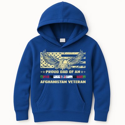 Proud Dad Of An Afghanistan Veteran Military Vets Father Gift Kids Hoodie