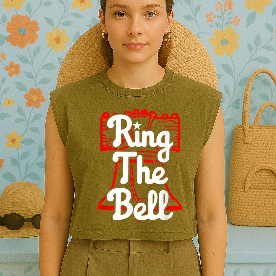 Philly Dancing on My Own Philadelphia Bells Baseball I Keep Garment-Dyed Women's Muscle Tee