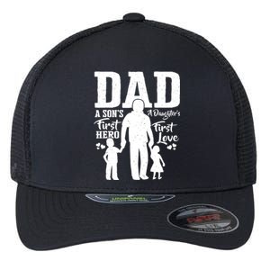 Proud Dad Of Twins Best Fathers Day Gift From Son Flexfit Unipanel Trucker Cap