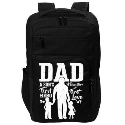 Proud Dad Of Twins Best Fathers Day Gift From Son Impact Tech Backpack