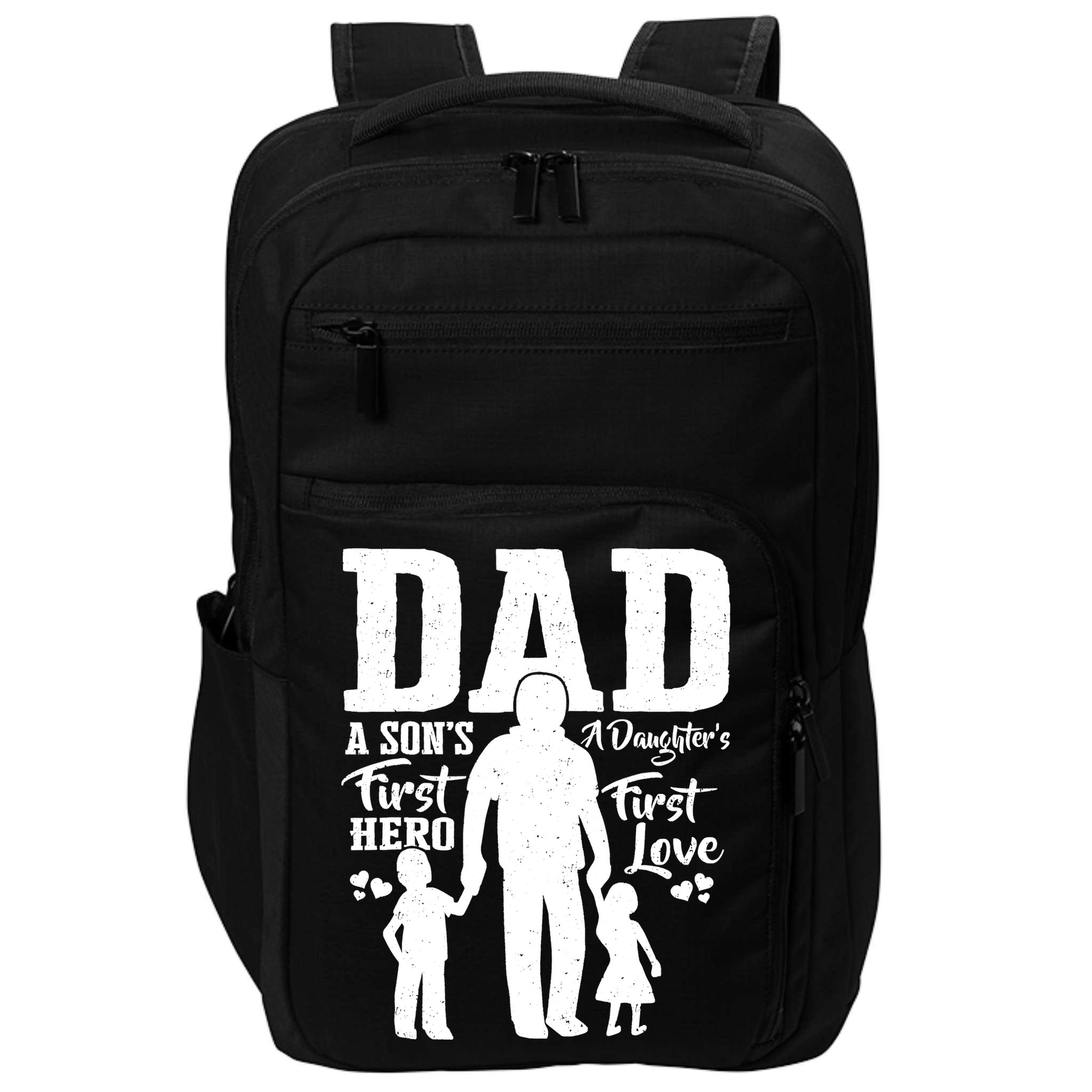 Proud Dad Of Twins Best Fathers Day Gift From Son Impact Tech Backpack