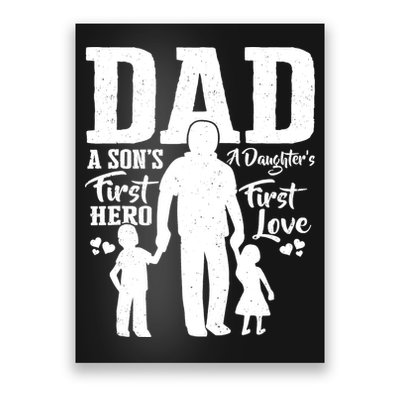 Proud Dad Of Twins Best Fathers Day Gift From Son Poster