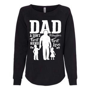 Proud Dad Of Twins Best Fathers Day Gift From Son Womens California Wash Sweatshirt