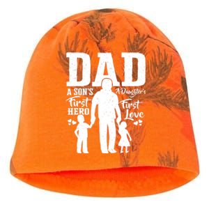 Proud Dad Of Twins Best Fathers Day Gift From Son Kati - Camo Knit Beanie