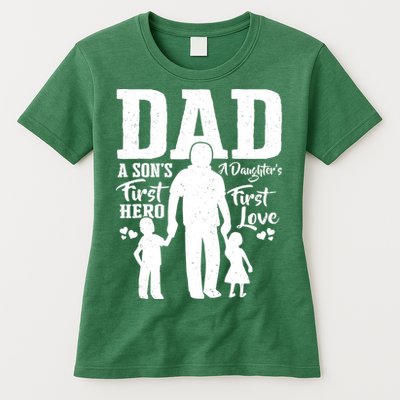 Proud Dad Of Twins Best Fathers Day Gift From Son Womens T-Shirt