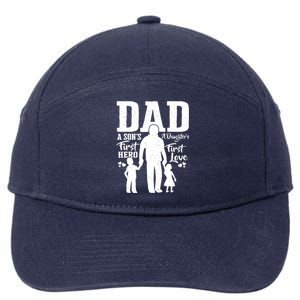 Proud Dad Of Twins Best Fathers Day Gift From Son 7-Panel Snapback Hat