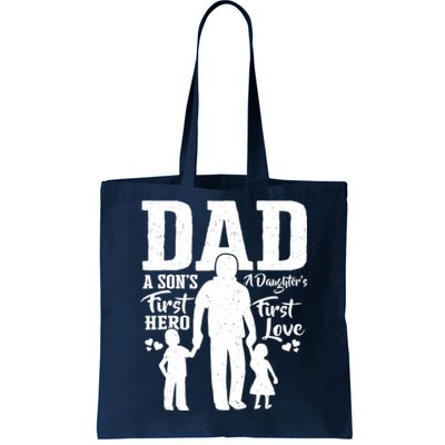 Proud Dad Of Twins Best Fathers Day Gift From Son Tote Bag