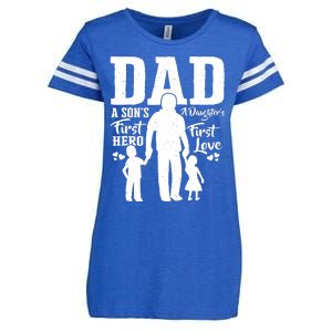 Proud Dad Of Twins Best Fathers Day Gift From Son Enza Ladies Jersey Football T-Shirt