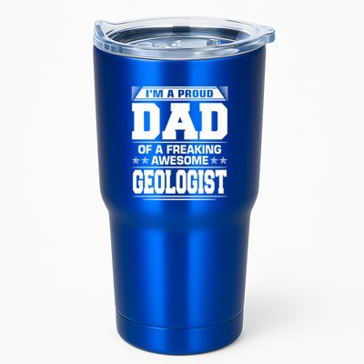 Proud Dad Of Awesome Geologist Fathers Day Gift Tumbler