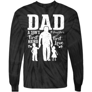 Proud Dad Of Twins Shirts Best Fathers Day Gift From Son Tie-Dye Long Sleeve Shirt