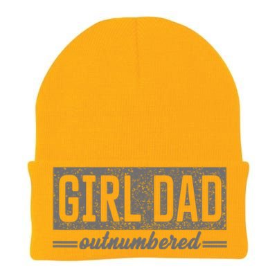 Proud Dad Of Girl Father Of Girl For Dad Fathers Day Knit Cap Winter Beanie