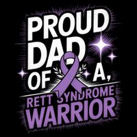 Proud Dad Of A Rett Syndrome Warrior Rtt Awareness Daddy Gift Backpack