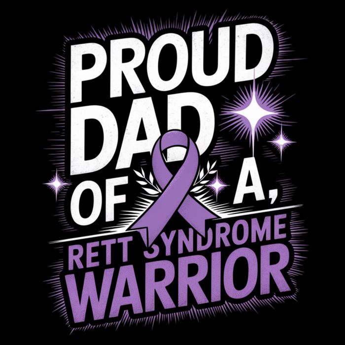 Proud Dad Of A Rett Syndrome Warrior Rtt Awareness Daddy Gift Backpack