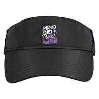 Proud Dad Of A Rett Syndrome Warrior Rtt Awareness Daddy Gift Adult Drive Performance Visor