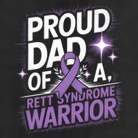 Proud Dad Of A Rett Syndrome Warrior Rtt Awareness Daddy Gift Adult Drive Performance Visor
