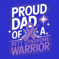 Proud Dad Of A Rett Syndrome Warrior Rtt Awareness Daddy Gift Tall T-Shirt